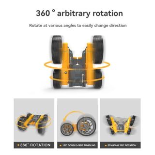 Double-Sided High Speed Electric RC Stunt Car 360 Rolling Drift 2.4GHz Drive Climbing Race Car with Charger