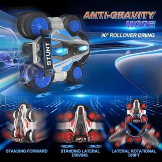 2.4G RC Stunt Car Truck Drift 360-Degree Rotating Transforming with Lighting Music 4-Channel Remote Controller Charger Included
